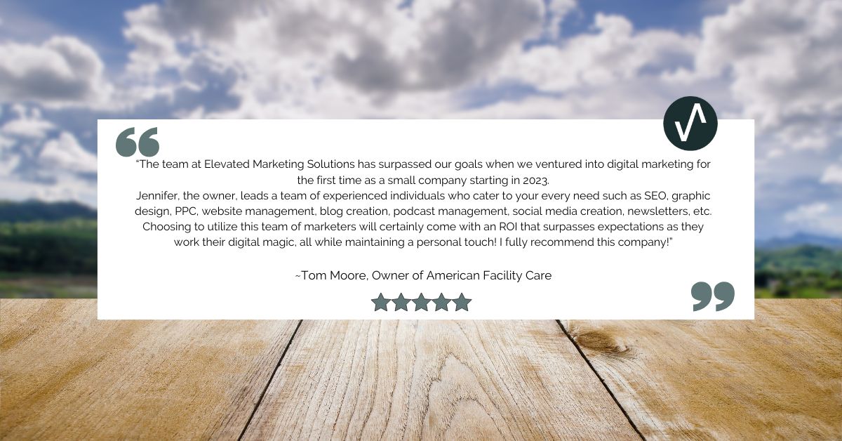 Digital Marketing Testimonial-American Facility Care- Tom Moore