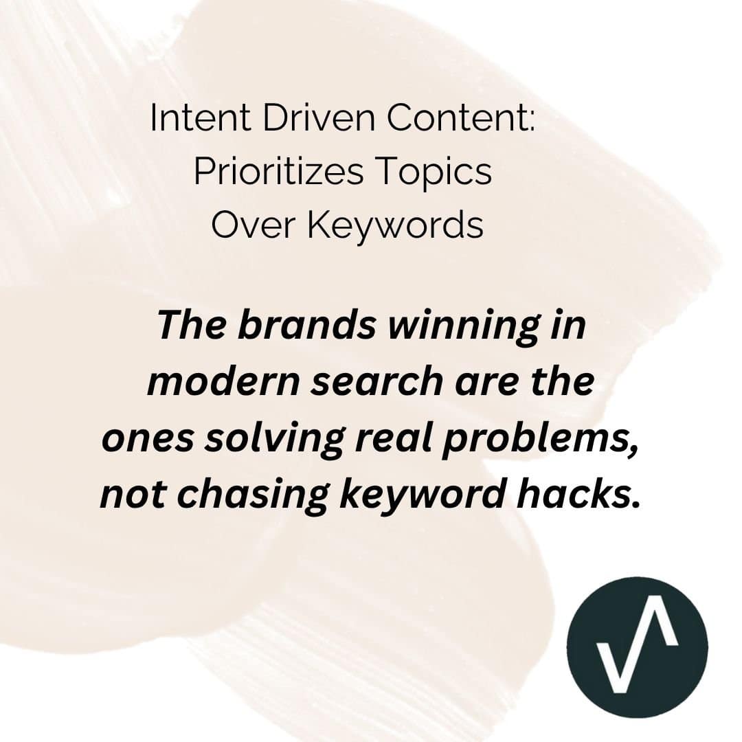 Intent driven content Intent driven content
